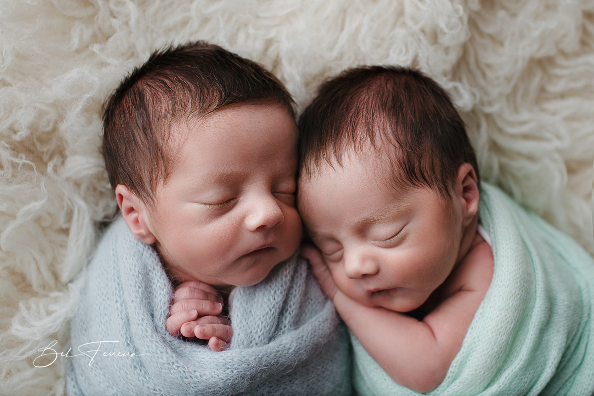 Newborn Curitiba gêmeos book