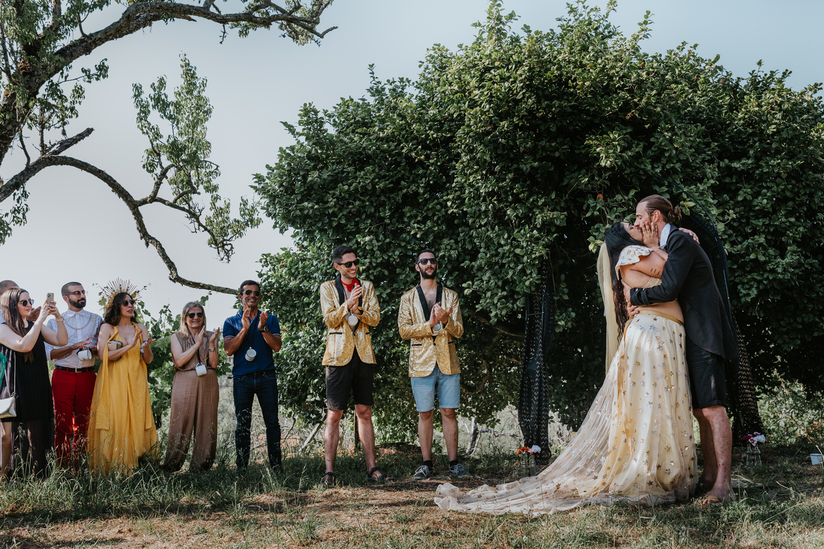Primeiro beijo casamento