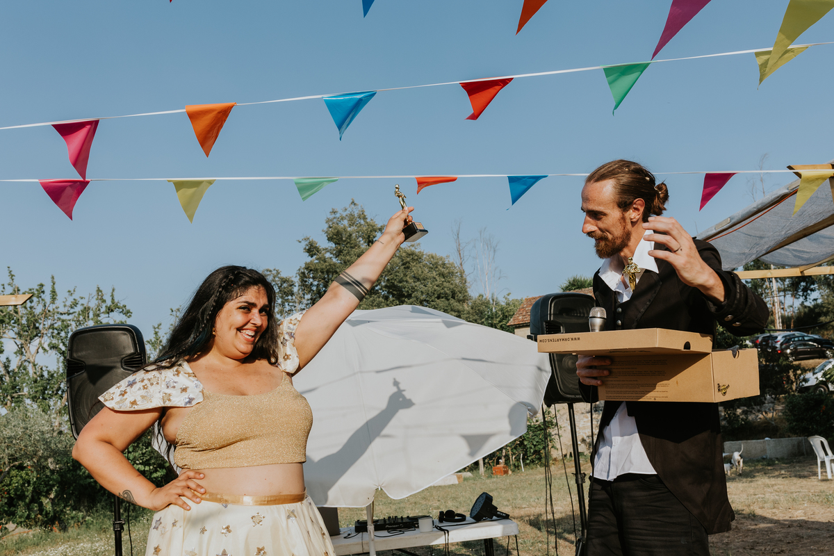 óscares casamento noivos