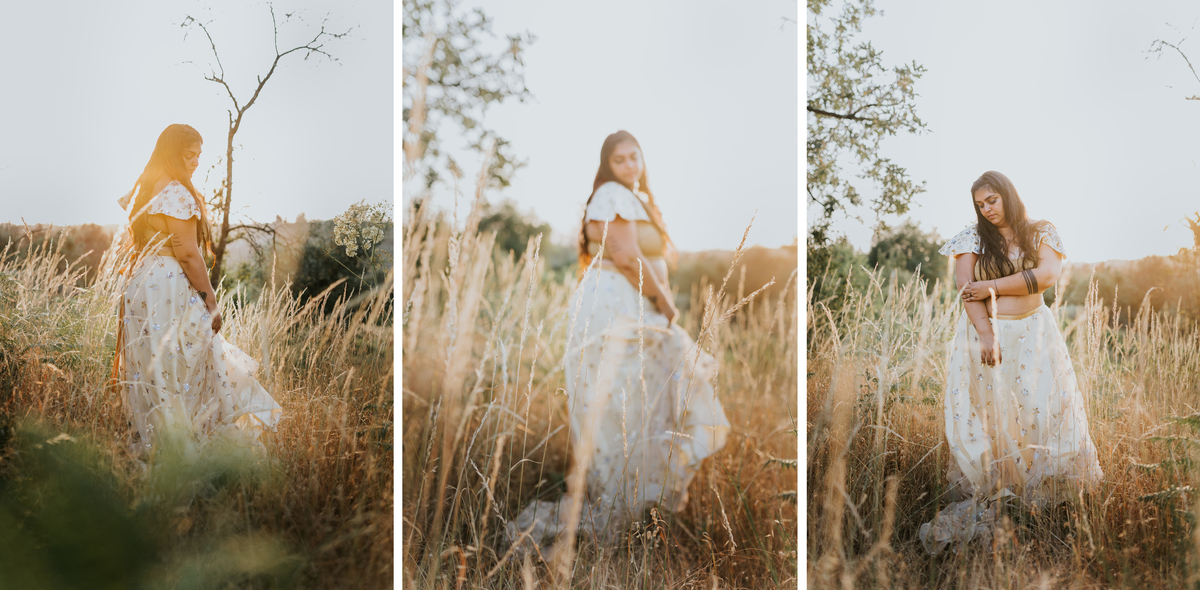 Noiva poses casamento montanha alternativo