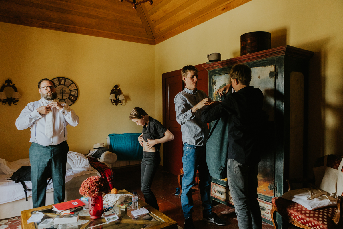 Quarto noivo hotel rural casa viscondes várzea casamento