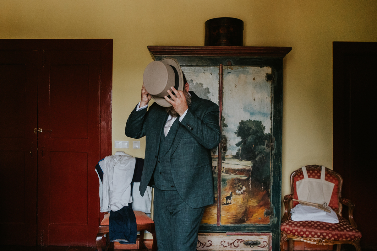 Quarto noivo hotel rural casa viscondes várzea casamento