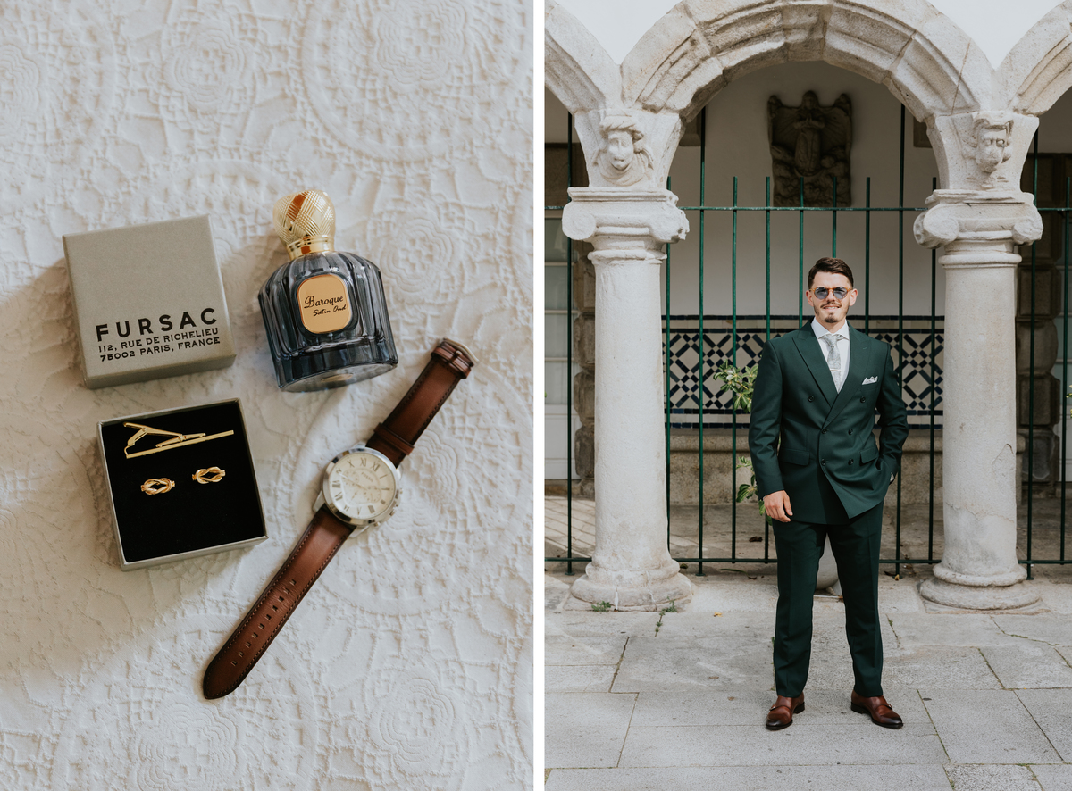 Noivo casamento detalhes Viana do castelo