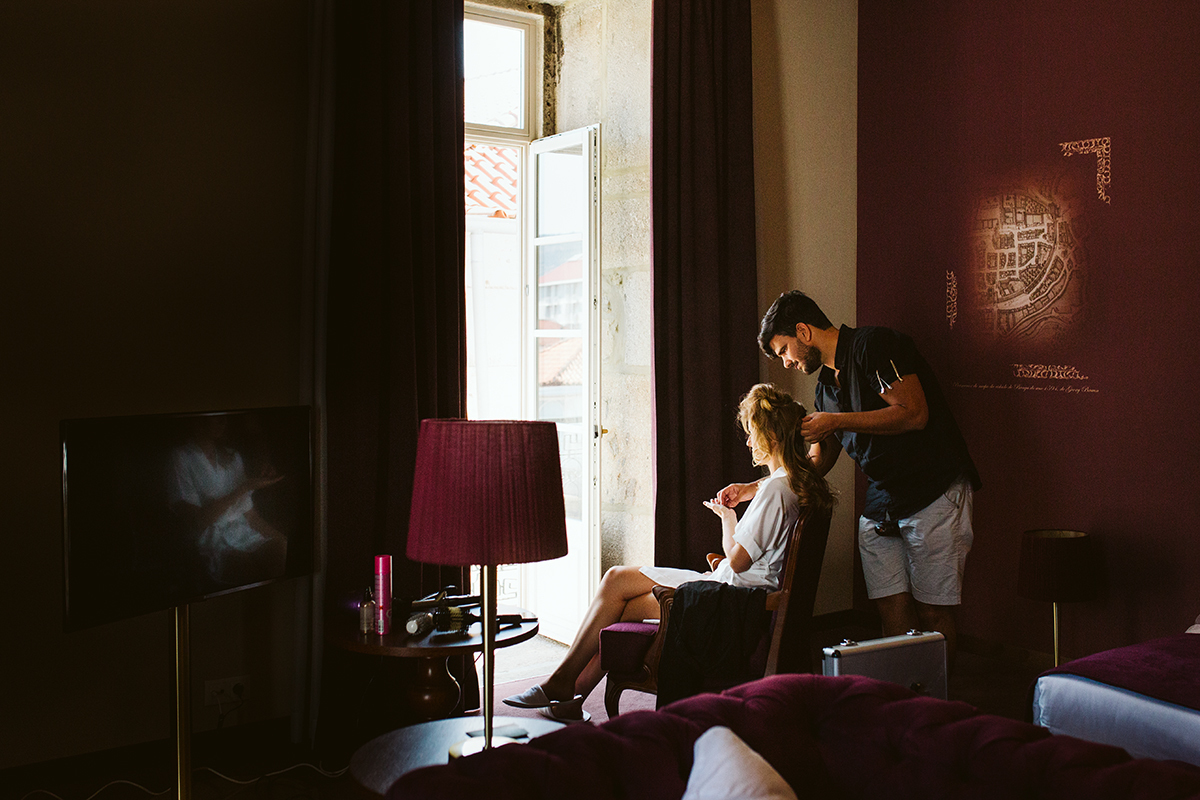 noiva preparativos casamento  cabeleireiro 