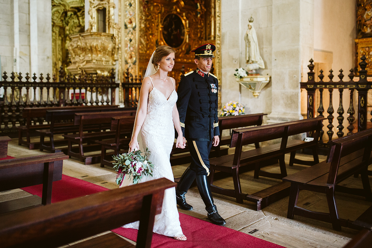 altar noivos corredor igreja mosteiro