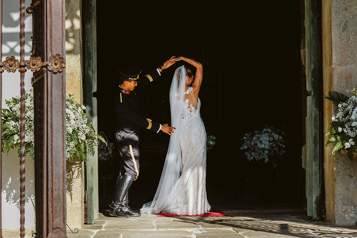 saída igreja mosteiro tibães noivos