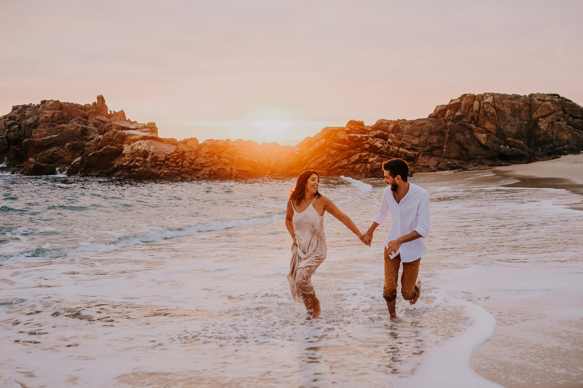 golden hour casamento sessão casal noivos