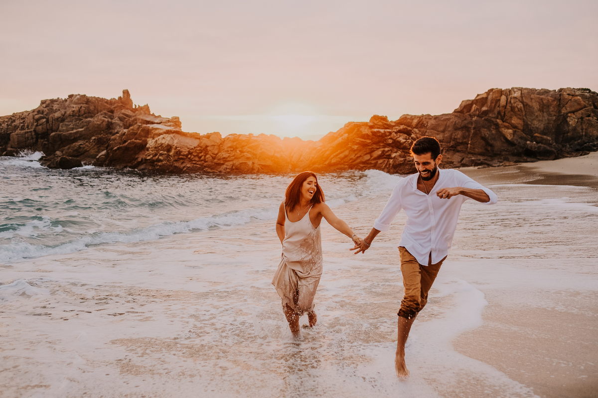 golden hour casamento sessão casal noivos