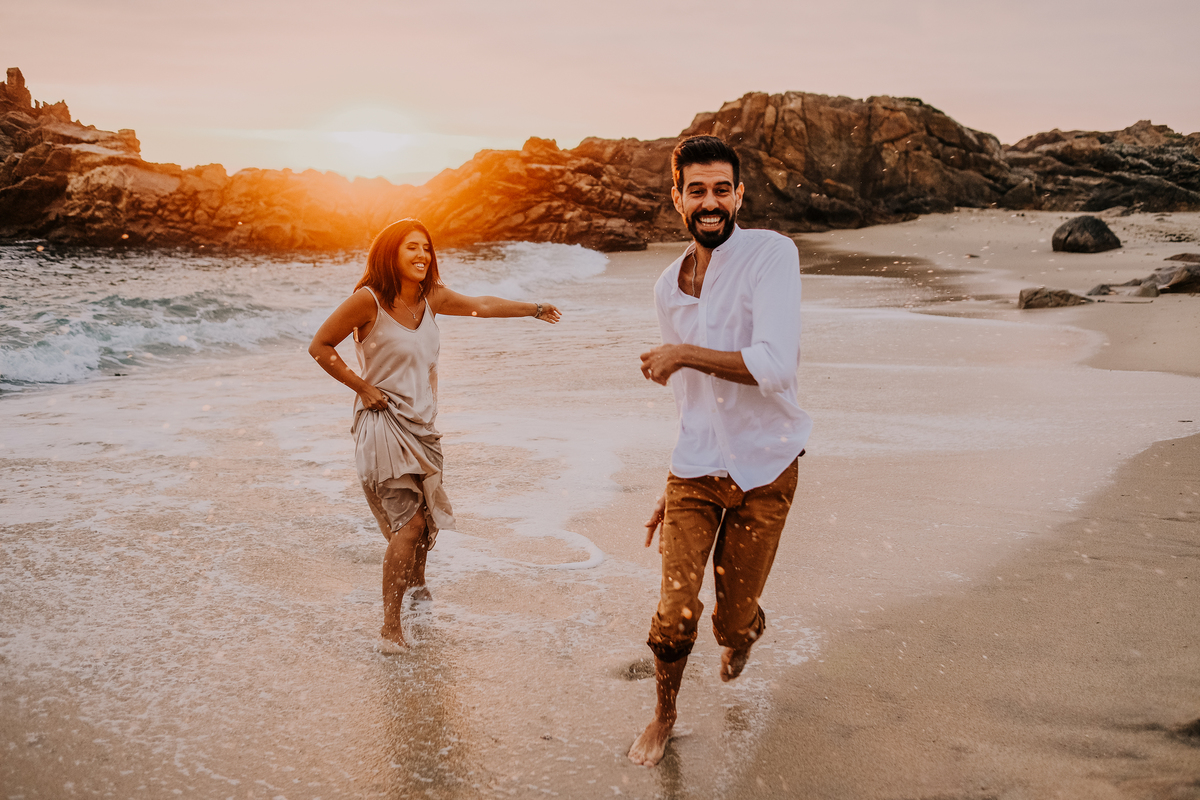 golden hour casamento sessão casal noivos