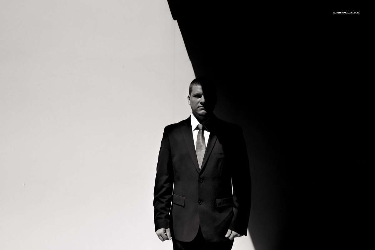 preto e branco terno noivo