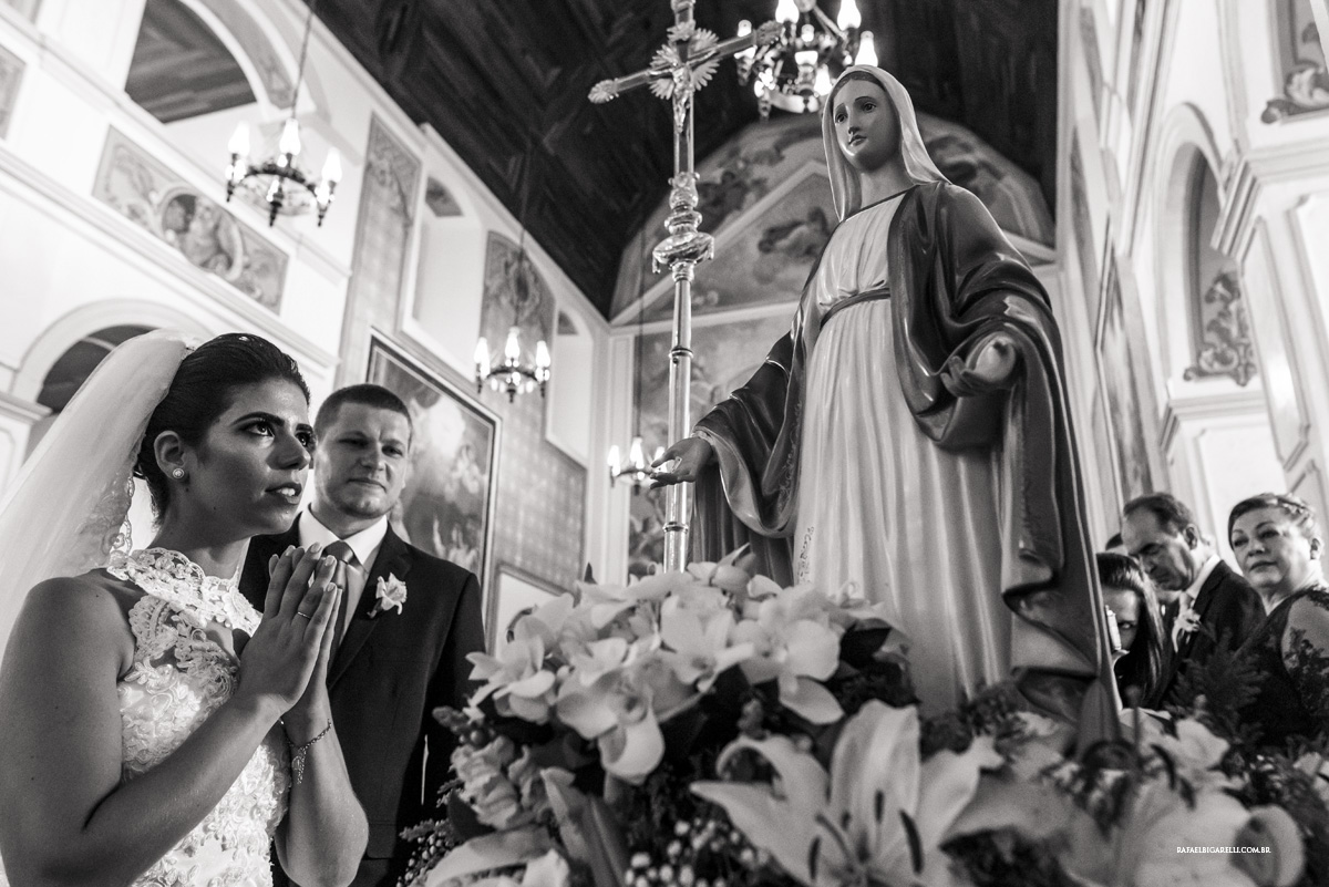fé casamento preto e branco