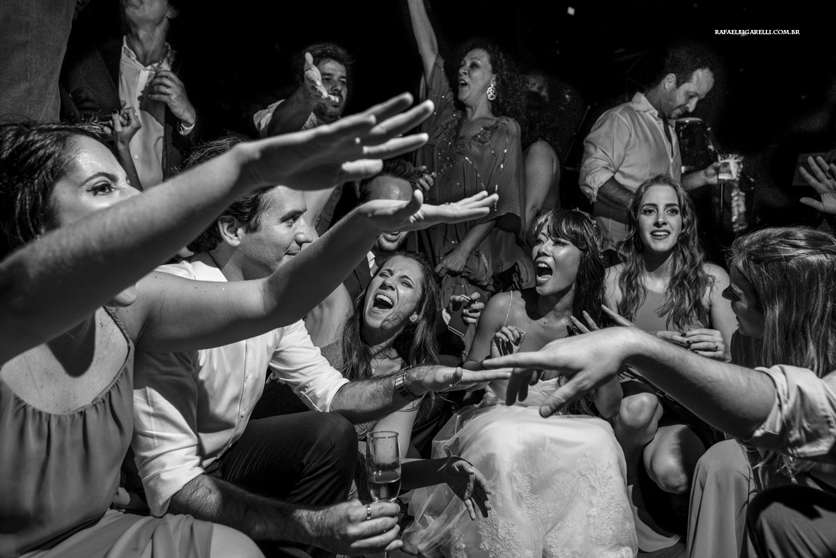 festa de casamento preto e branco