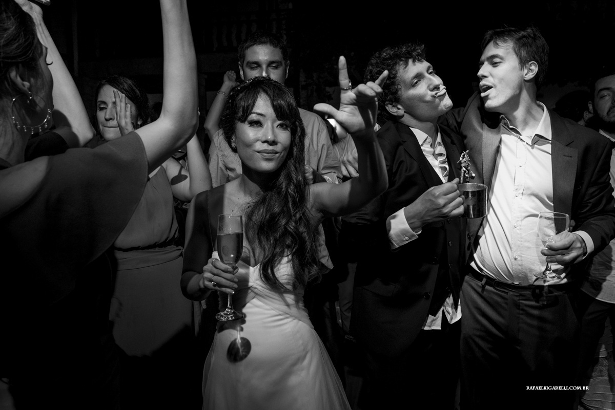 festa casamento preto e branco