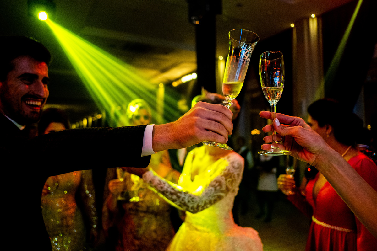 foto brinde em casamento 