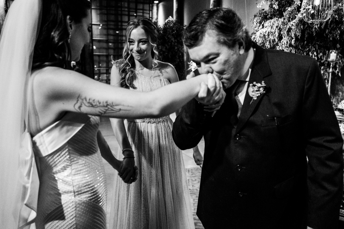 fotografia noiva com o pai 