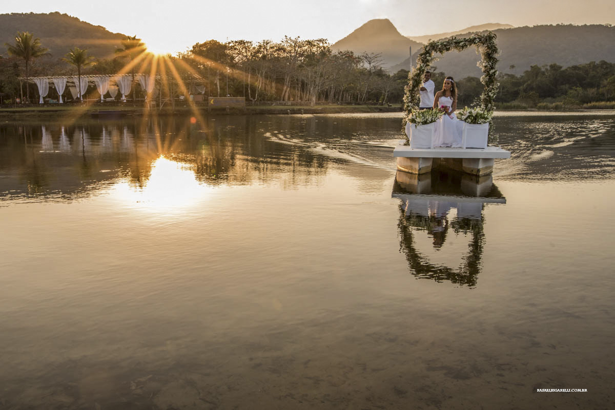 casamento ao por do sol
