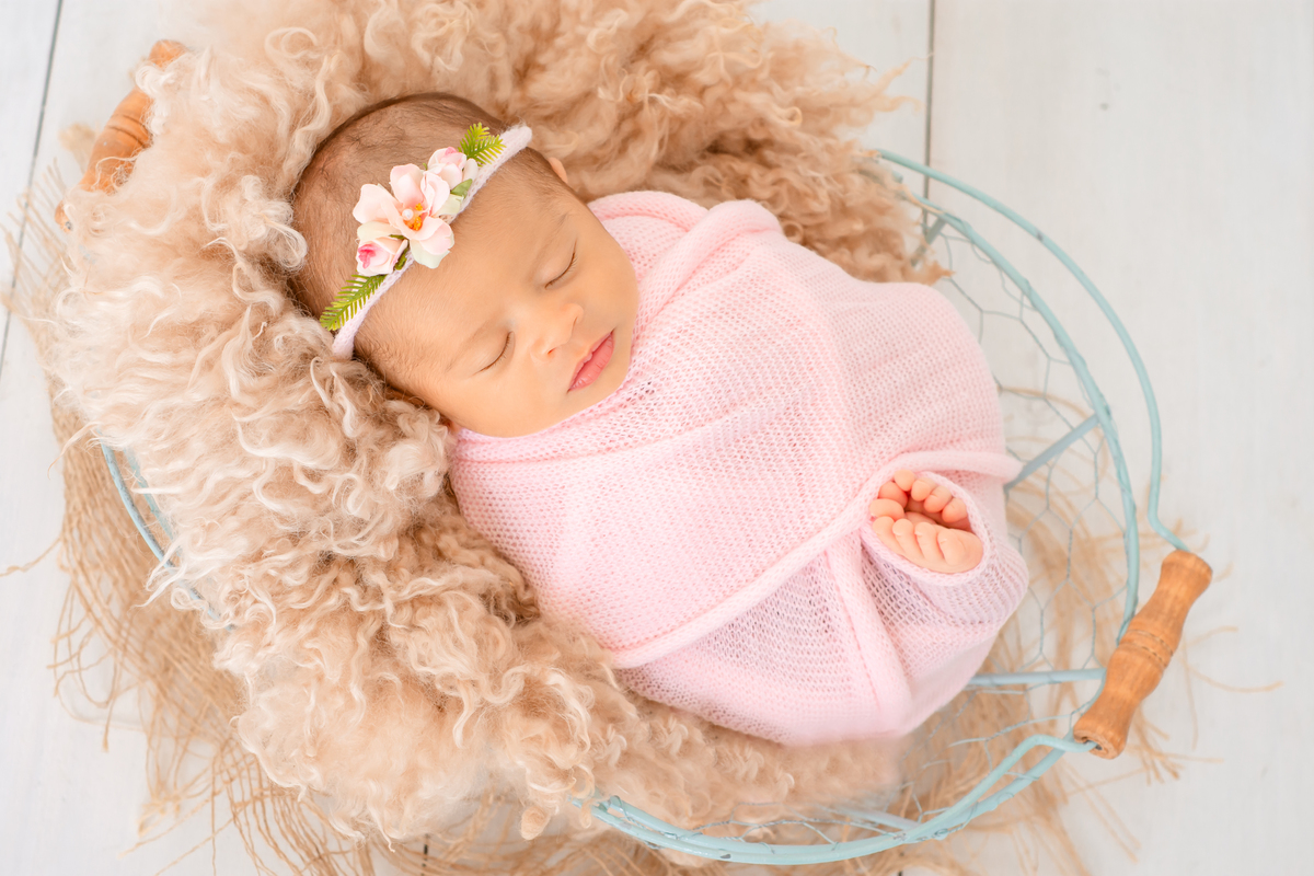 recem nascido cestinha
