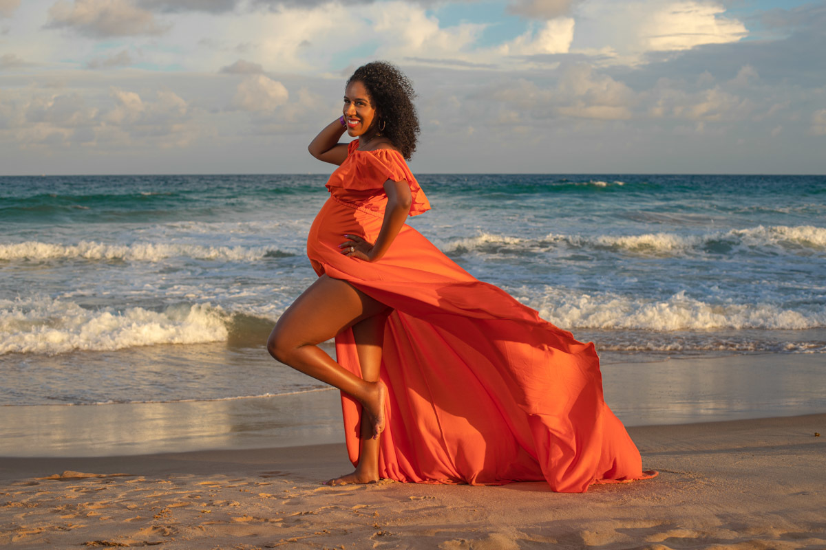 Ensaio de gestante negra lindíssima