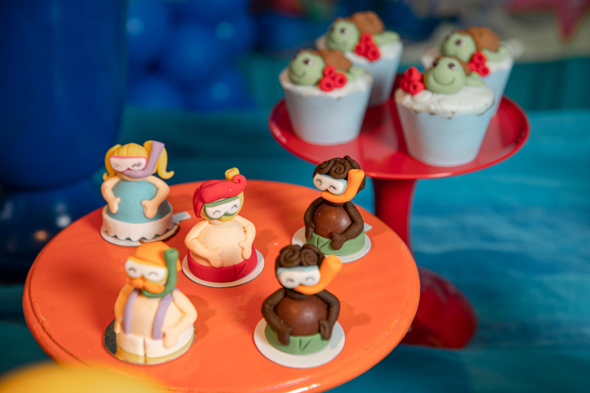 Doces Finos Festa 1 ano Fundo do Mar Mundo Bita