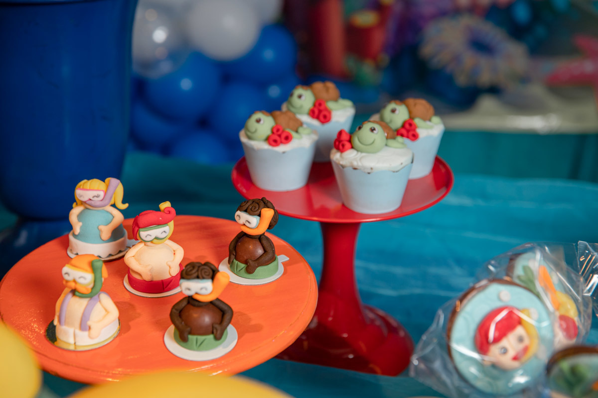 Doces Finos Festa 1 ano Fundo do Mar Mundo Bita