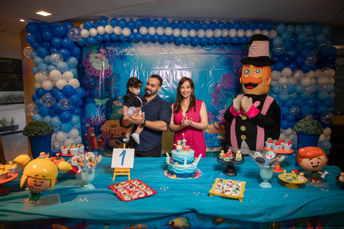 Festa 1 ano Fundo do Mar parabéns Mundo Bita