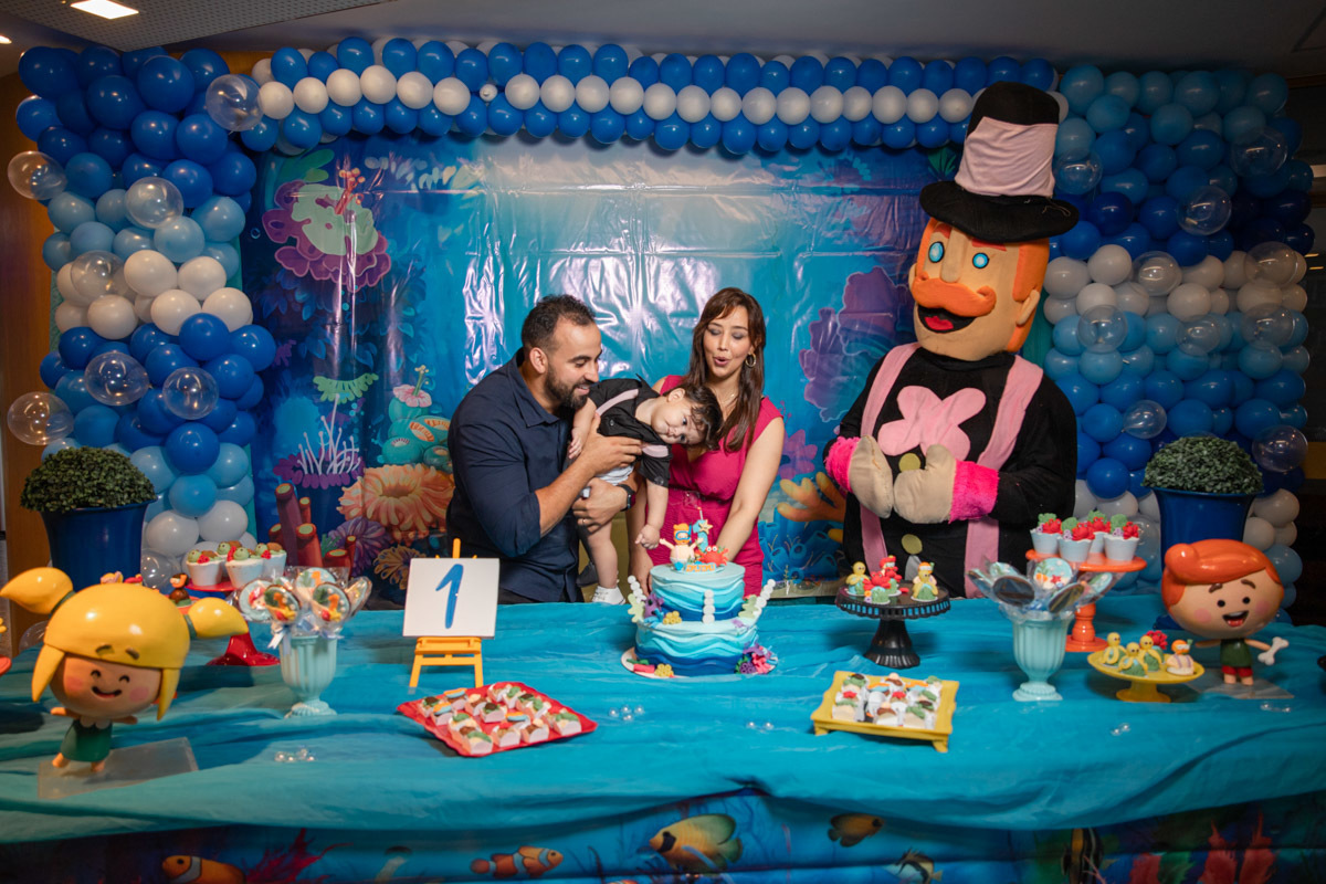 Festa 1 ano Fundo do Mar parabéns Mundo Bita