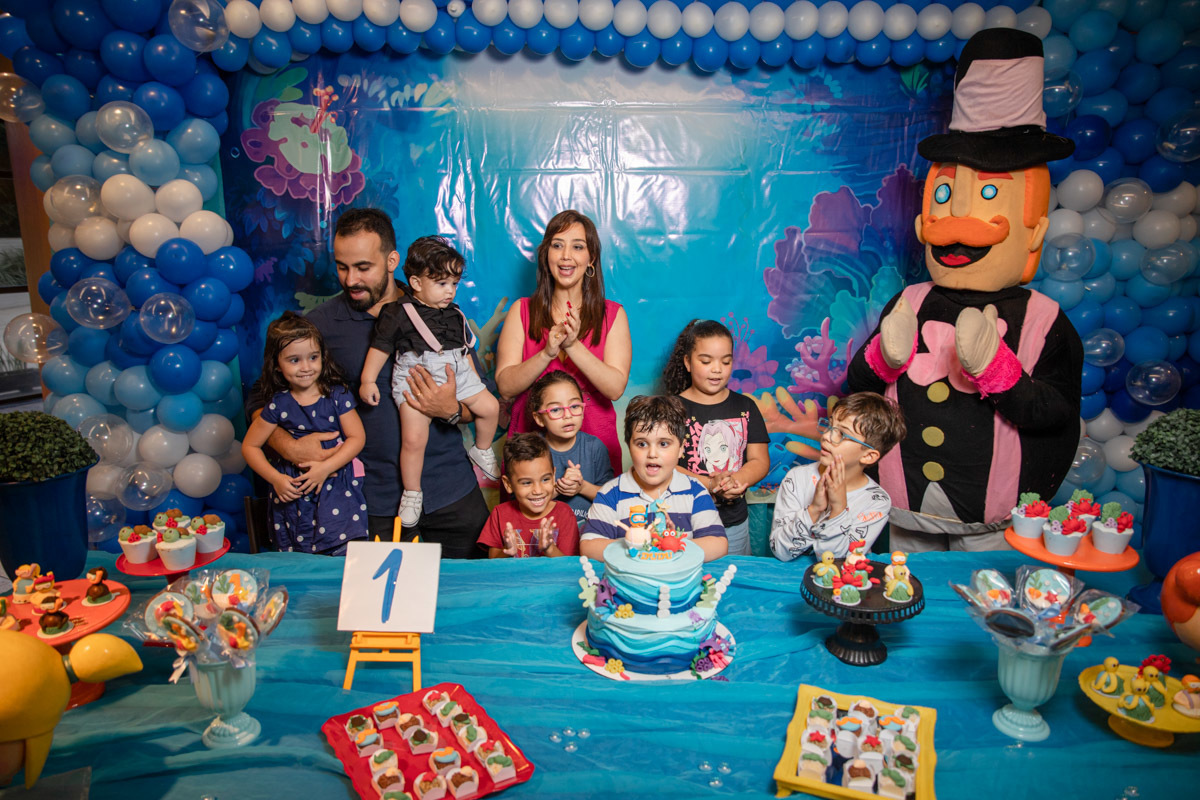 Festa 1 ano Fundo do Mar parabéns Mundo Bita