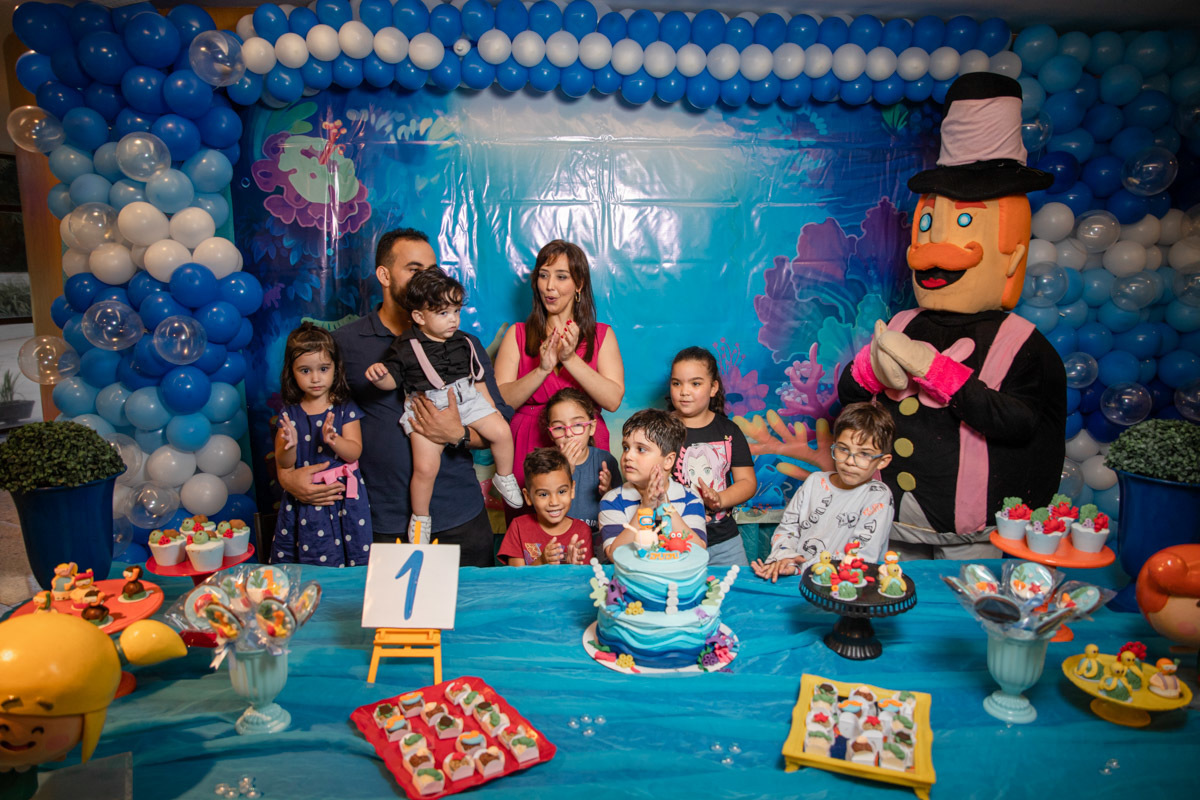 Festa 1 ano Fundo do Mar parabéns Mundo Bita