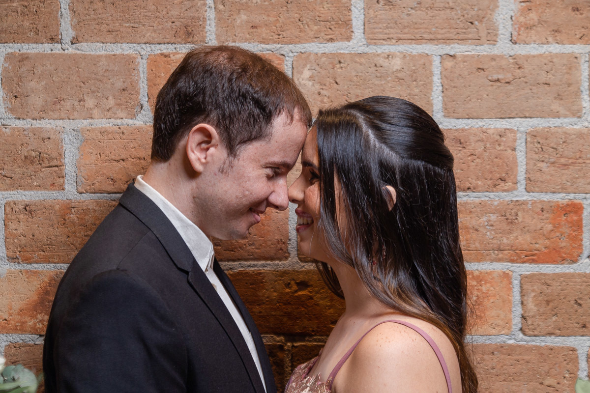 Casal de noivos celebração