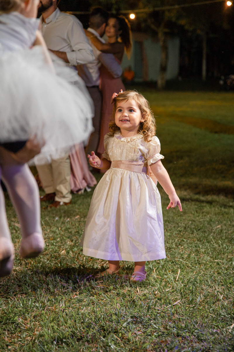 Vestido daminha festa de casamento