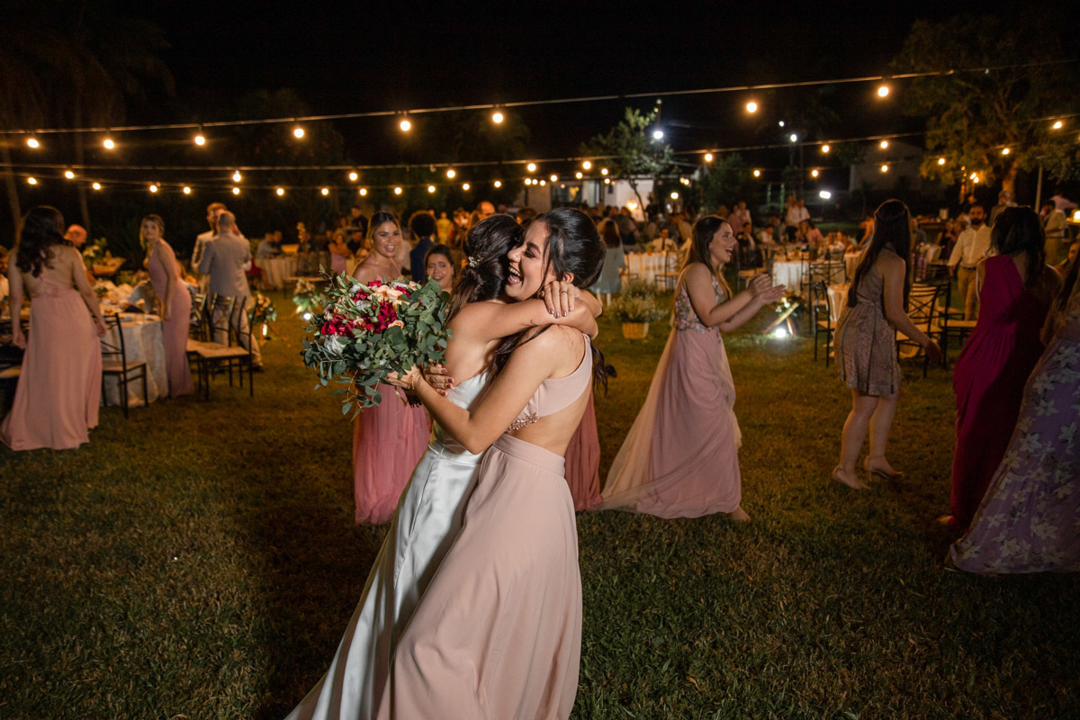 Madrinha pegou o buque