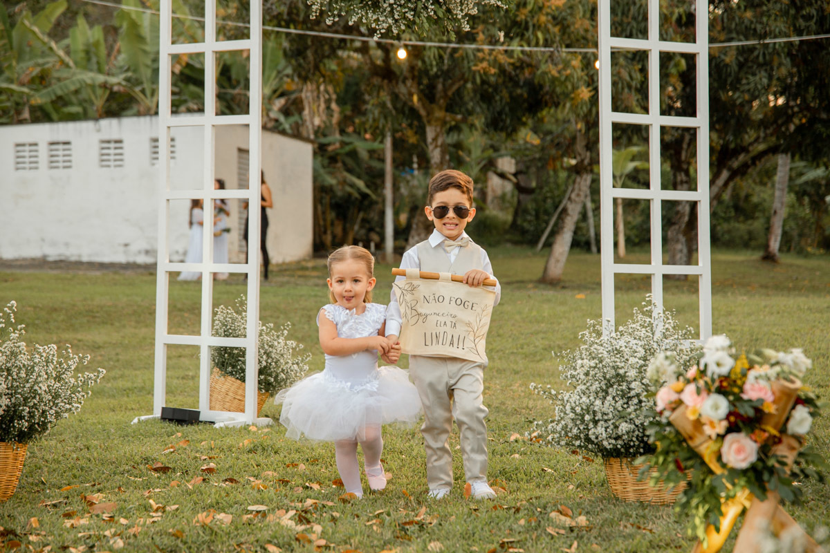 Cerimônia Boho Chic Pajens