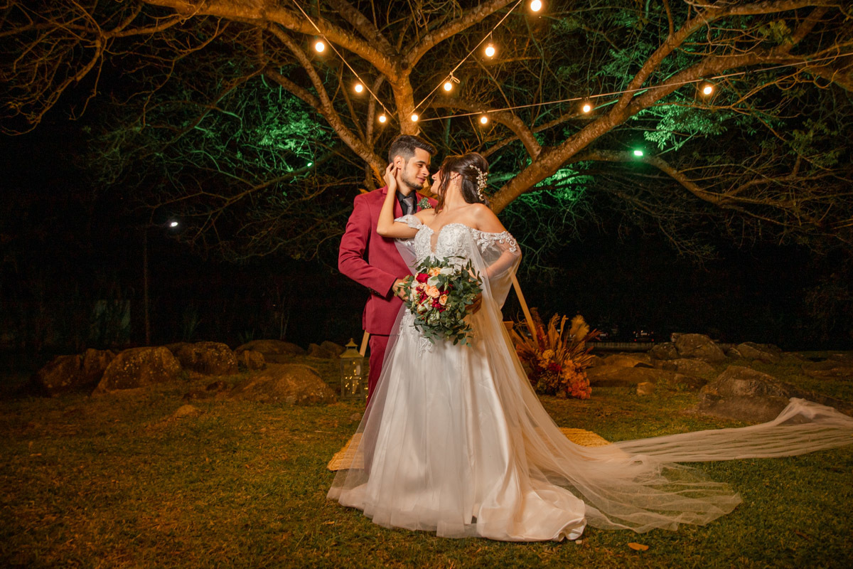 Foto perfeita de casamento Boho