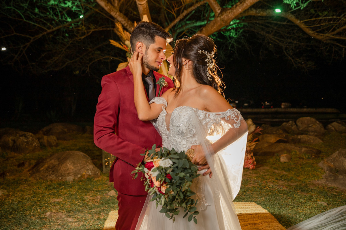Foto perfeita de casamento Boho