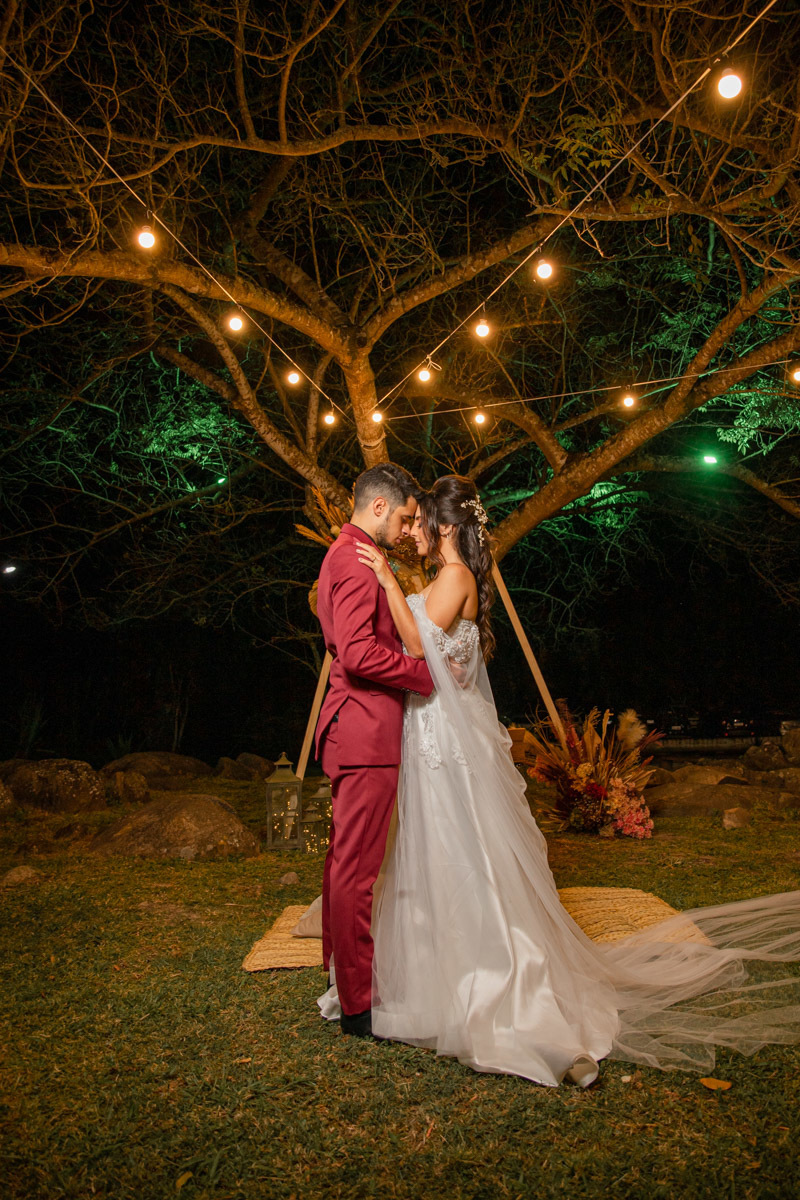 Foto perfeita de casamento Boho