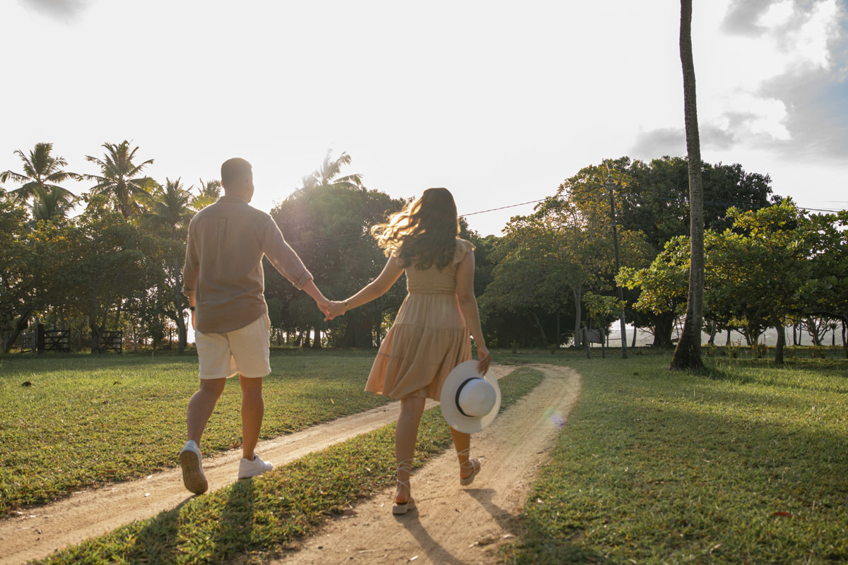 Ensaio em lugar paradisíaco