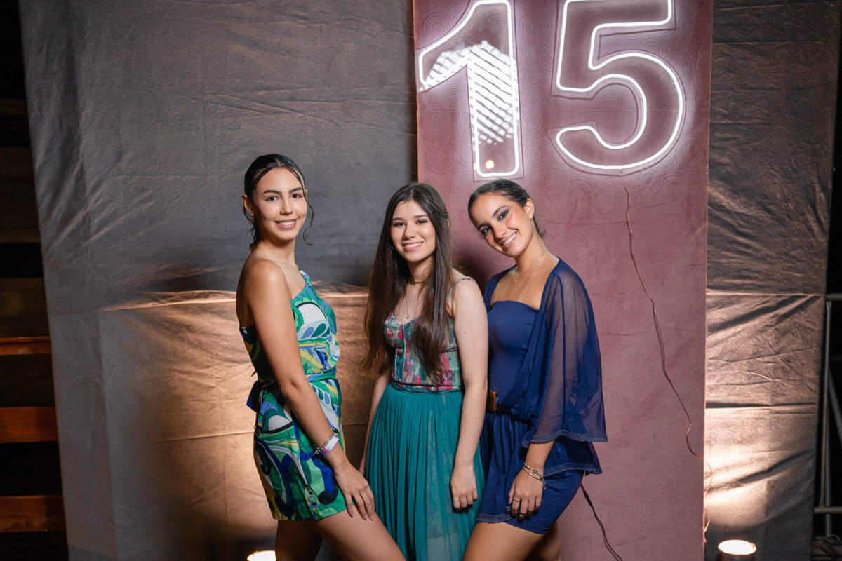 Damas de honra Debutante letreiro neon