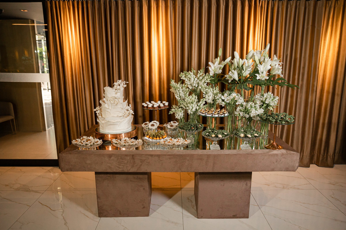 Vetro Ristrot Decoração casamento Civil clássico mesa do bolo