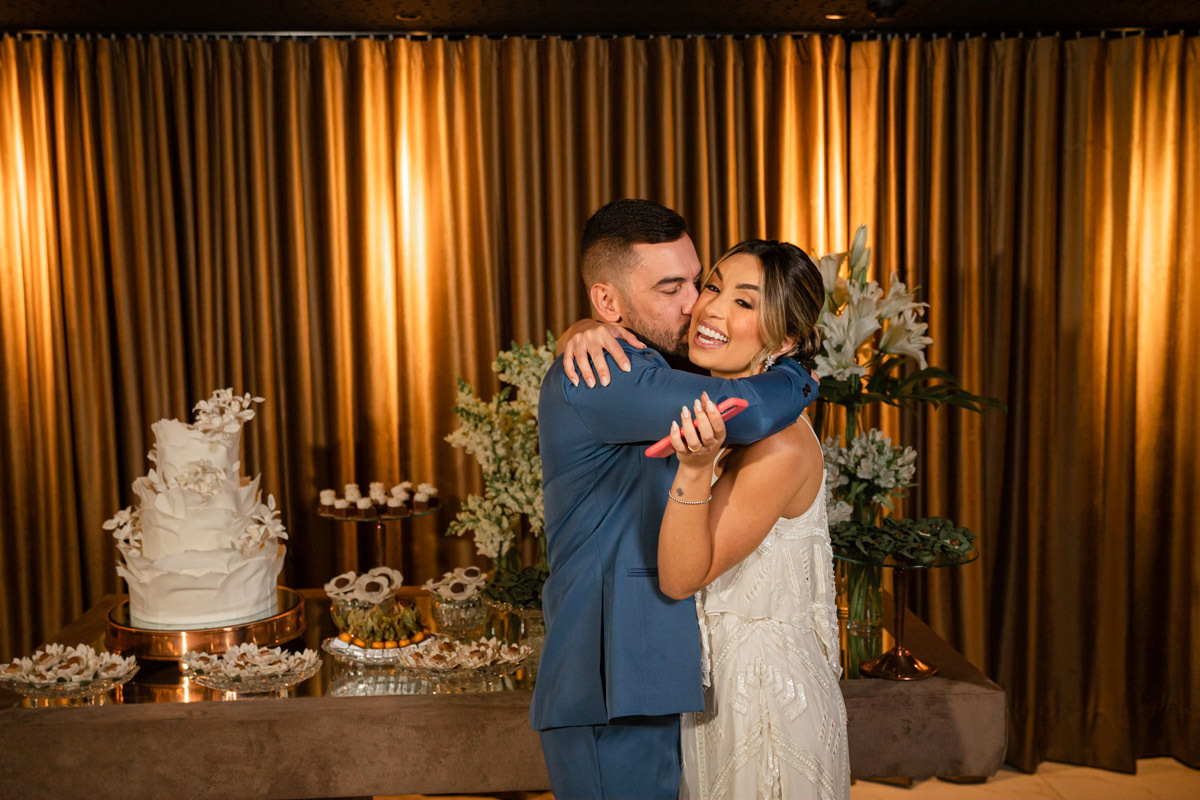 Momento dos votos dos noivos