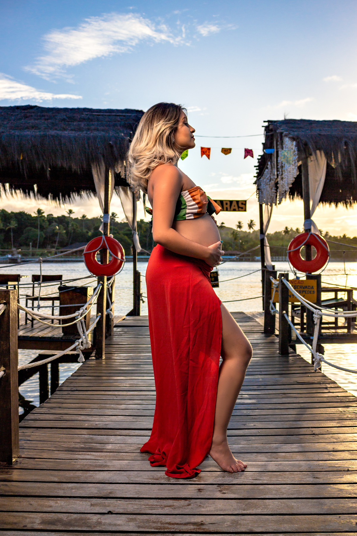 Ensaio Gestante na praia