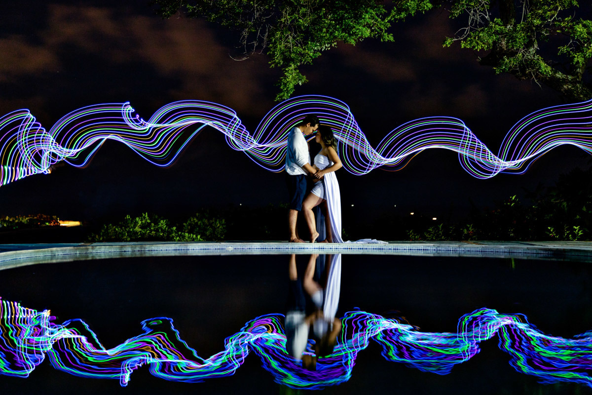 Foto criativa de gestante