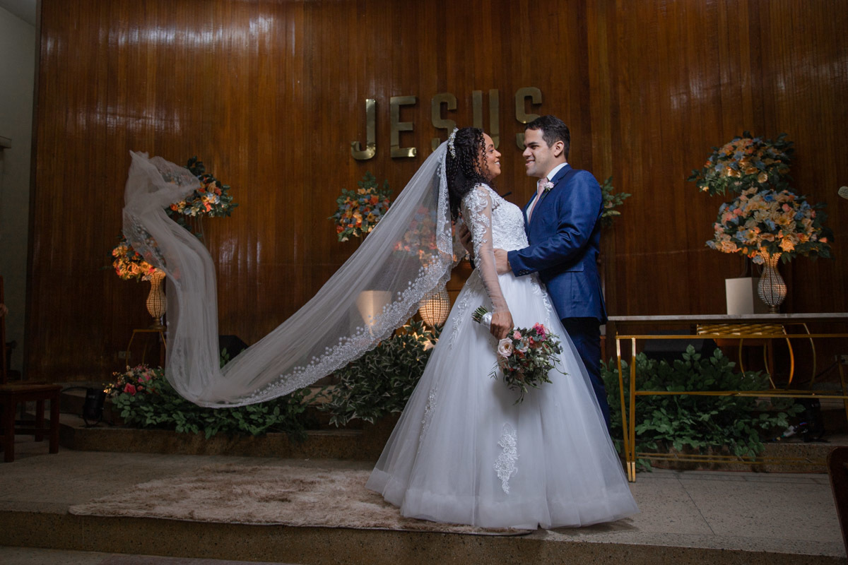 Véu da noiva fotografia de casamento