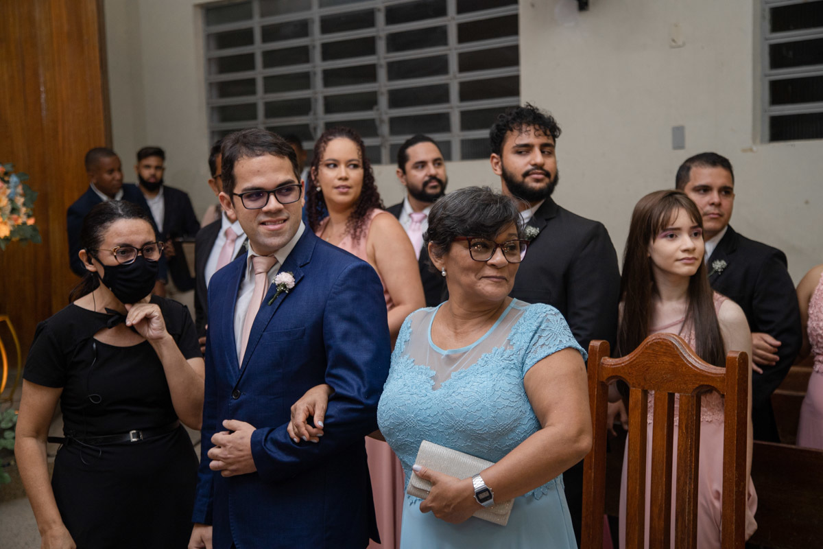 Reação do Noivo na entrada da noiva