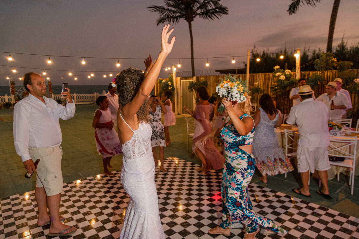 Festa de casamento praiano