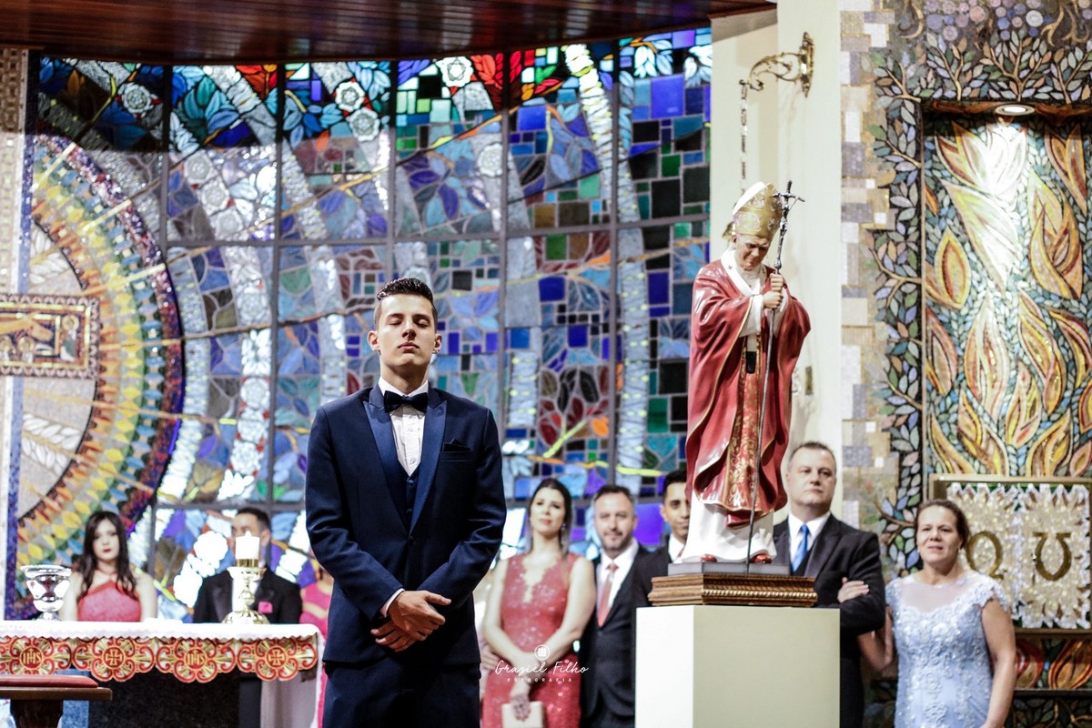 fotog do noivo esperando a noiva em sp
