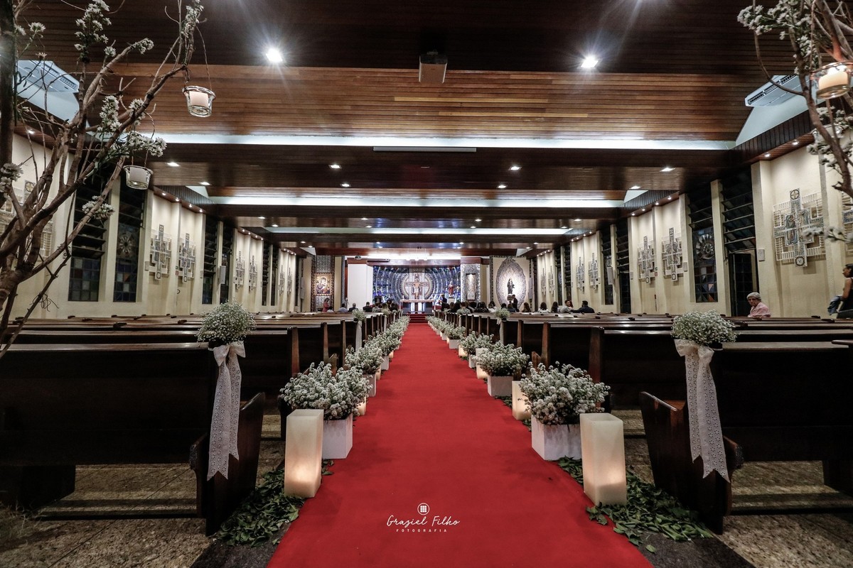 fotografia de igreja decorada em sp