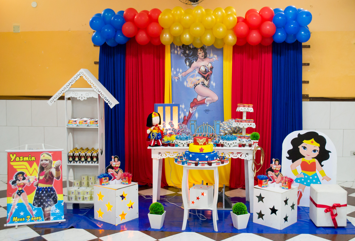 festa infantil mulher maravilha