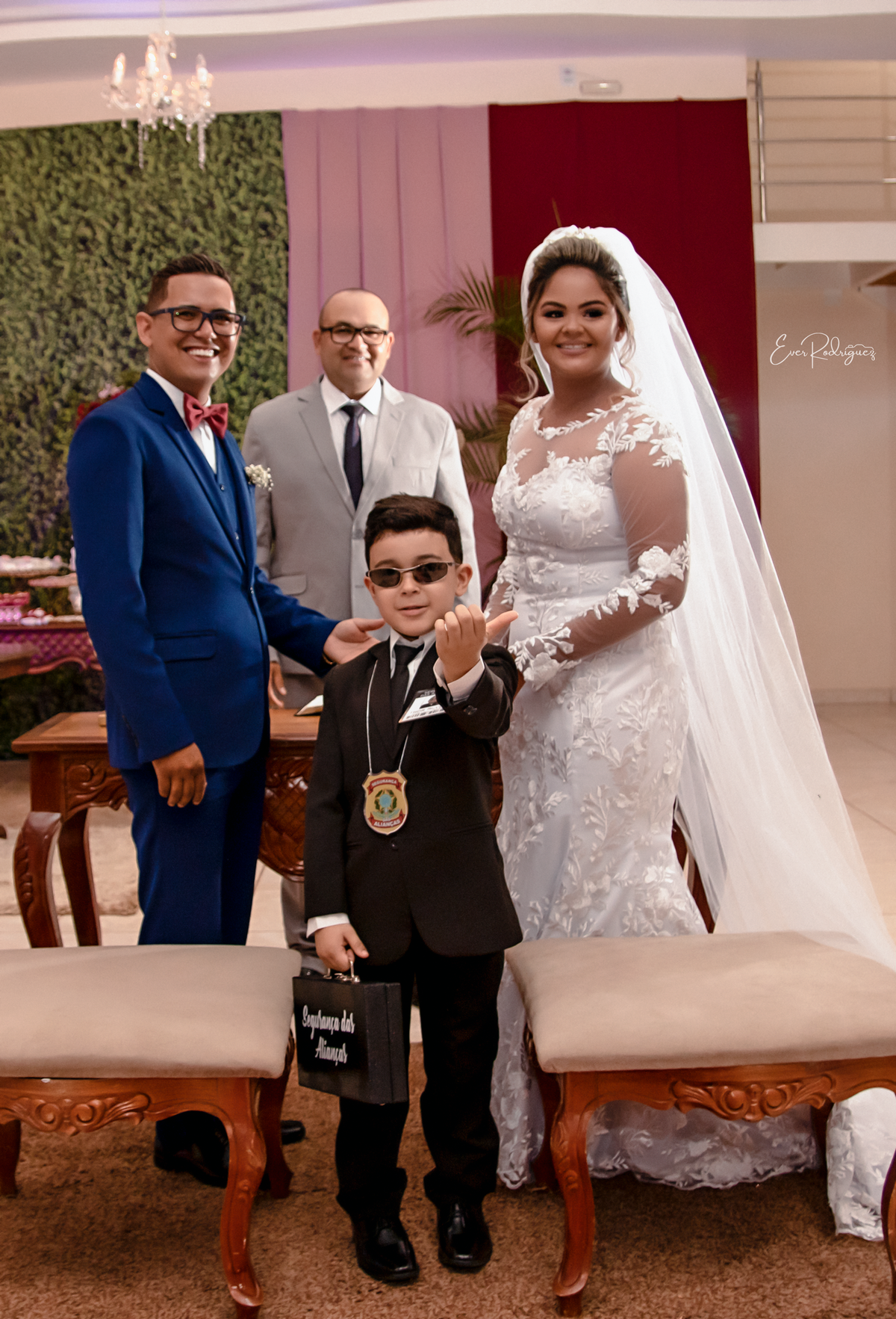 Chegada das alianças 