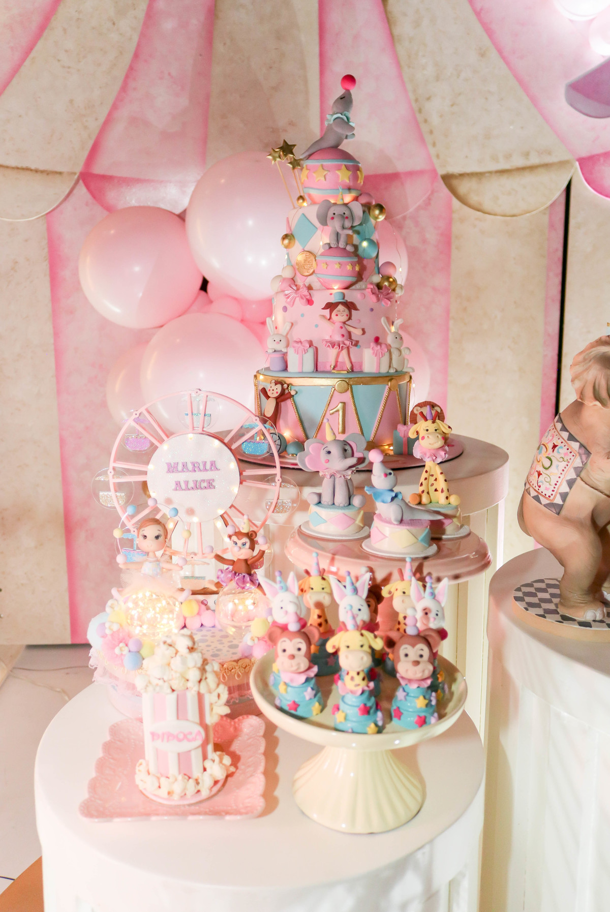 Decoração festa circo rosa