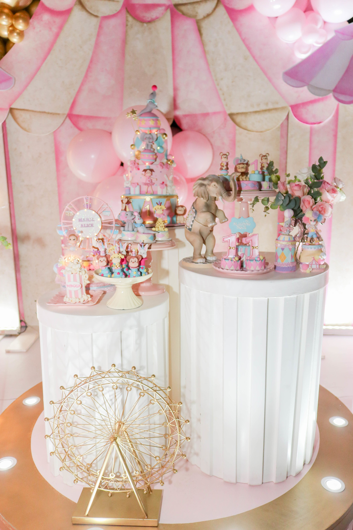 Decoração festa circo rosa